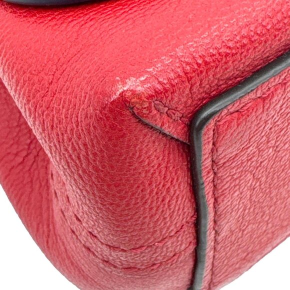 Louis Vuitton Very Chain Cuir Plume Ecume Leather Shoulder Bag Red - Picture 7 of 13